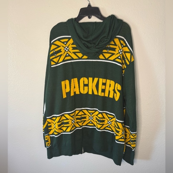 NFL Apparel Green Bay Packers Klew Big Logo Full-Zip Hoodie - Picture 8 of 11